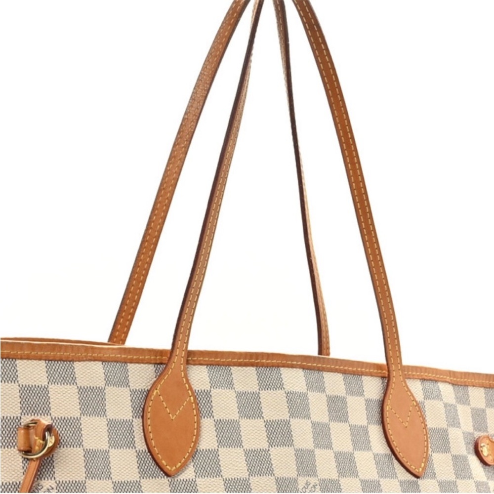 Damier Azur Neo Neverfull MM Rose Ballerine - Picture 11 of 12